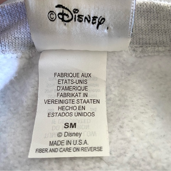 Vintage Disney World Sweatshirt Big Logo Graphic Unisex Small Gray Grey 90’s - Picture 13 of 14